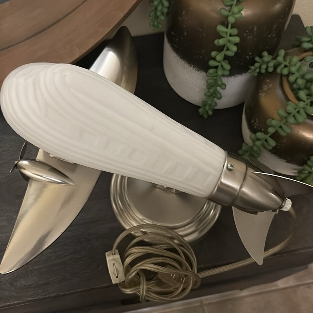 Vintage Rocket Lamp with White Shade - Picture 2 of 15
